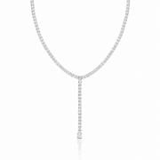 Long Luxurious Tennis Necklace