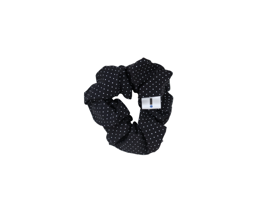 Upcycled Dotted Scrunchie