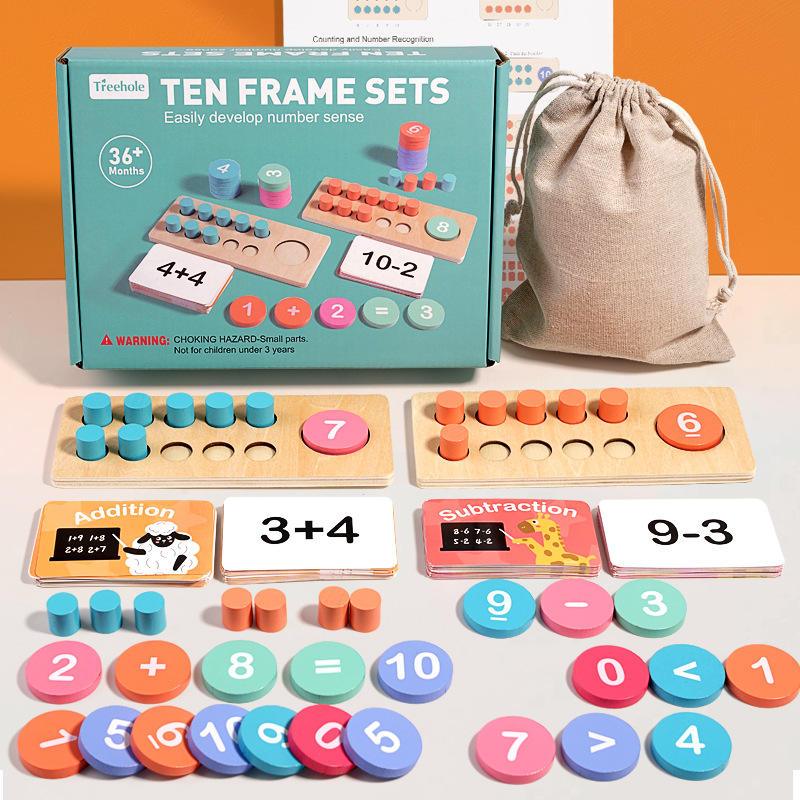 Wooden Math Teaching Toy – Early Learning Number Cognition