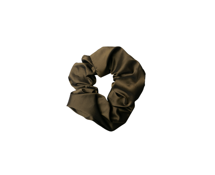 Upcycled Scrunchie in Brown