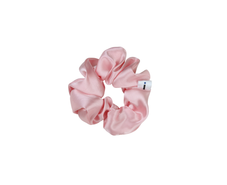 Upcycled Scrunchie in Rose Pink