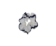 Upcycled Scrunchie in White and Black