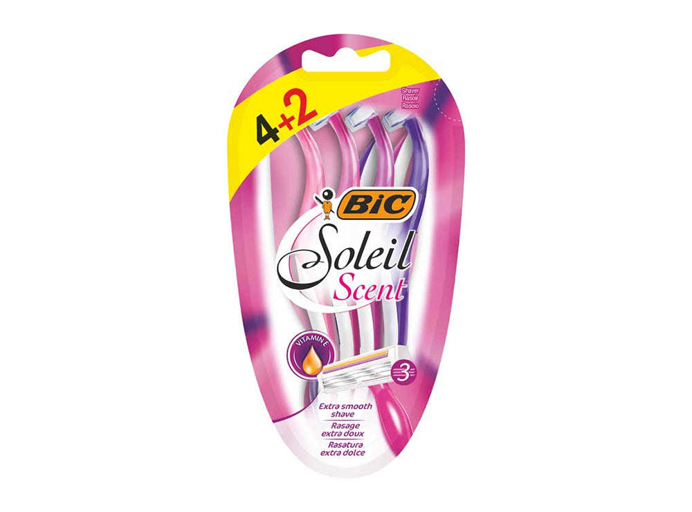 Bic Soleil Scent Disposable Razors 6 Pieces