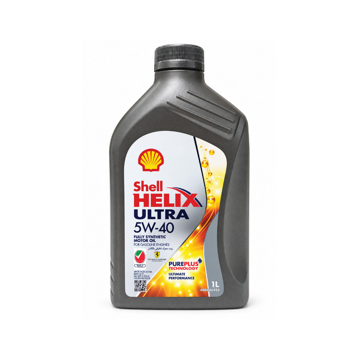 Shell Helix Ultra 5W40 Fully Synthetic Motor Oil For Gasoline Engines -1L