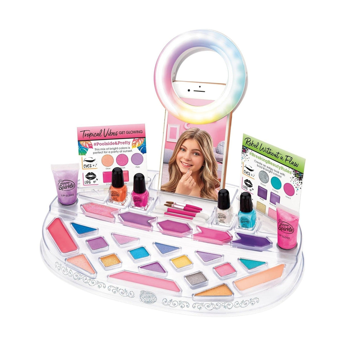 SHIMMER N SPARKLE LIGHT UP BEAUTY STUDIO by Cra-Z-Art