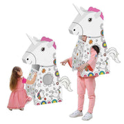 3D Wearable Cardboard Doodle Unicorn Coloring Set
