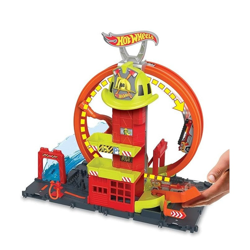 SUPER LOOP FIRE STATION by Mattel