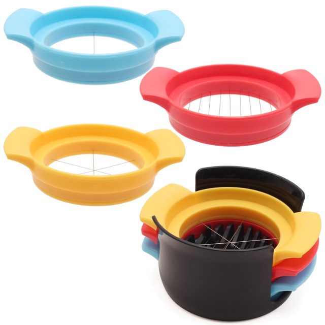 3in1 Egg Slicer Stainless Steel Cutter
