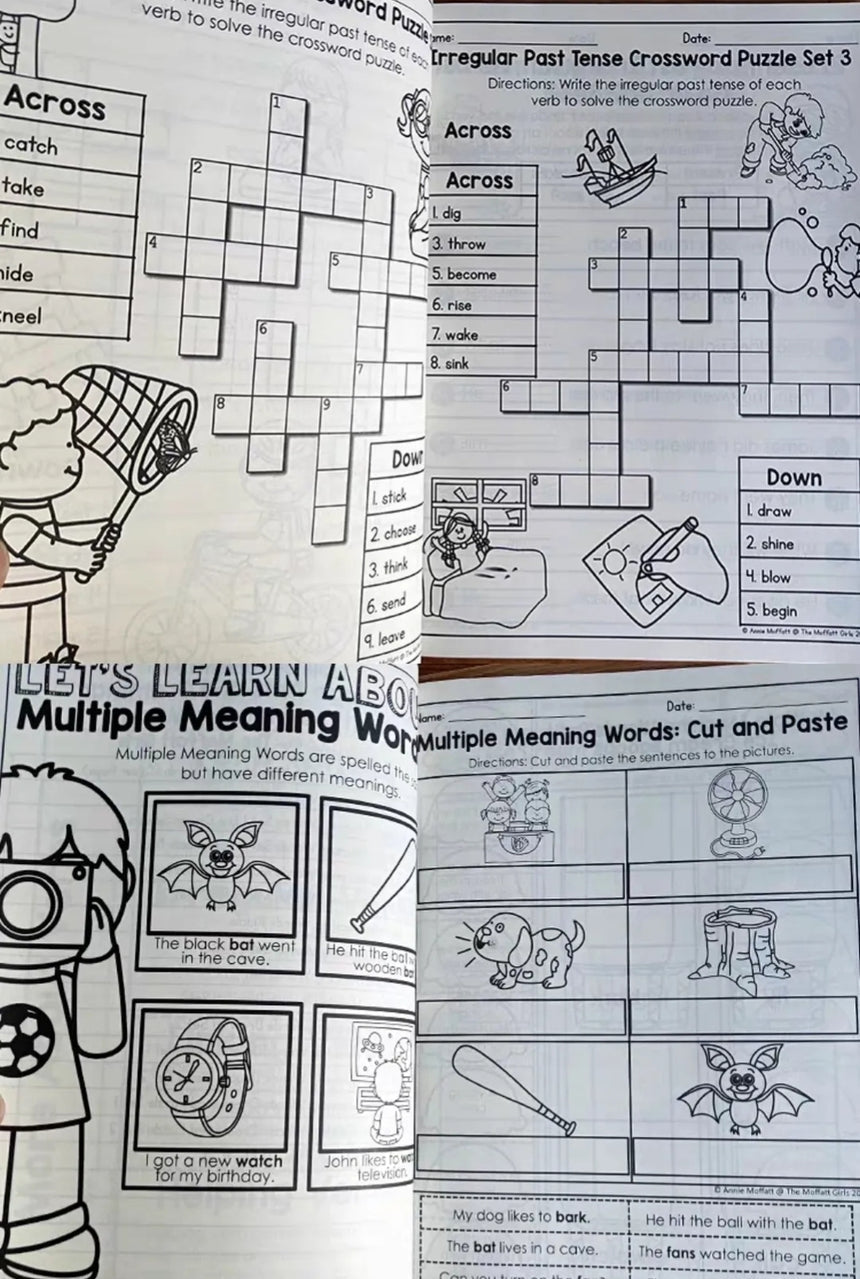 Language arts and Grammar Workbooks for Gr1 | Soft Cover