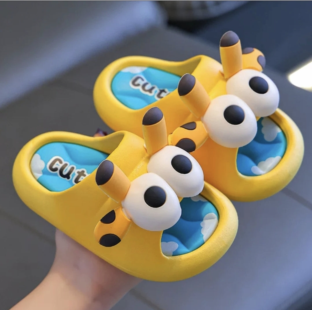 Yellow Funny Doggy Slippers Size 23-38