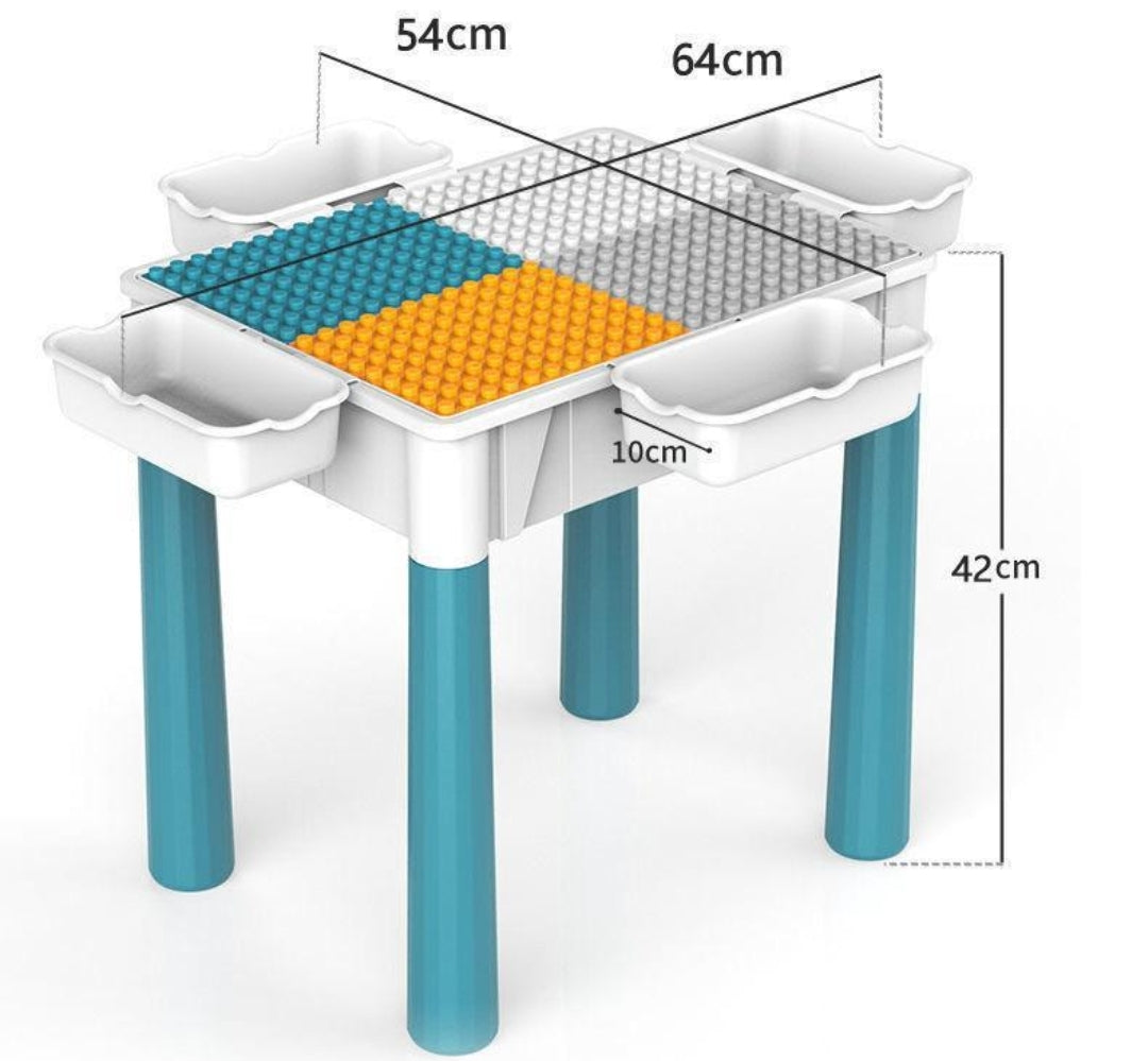 Kids Multi-Functional Block Table Set 190pcs