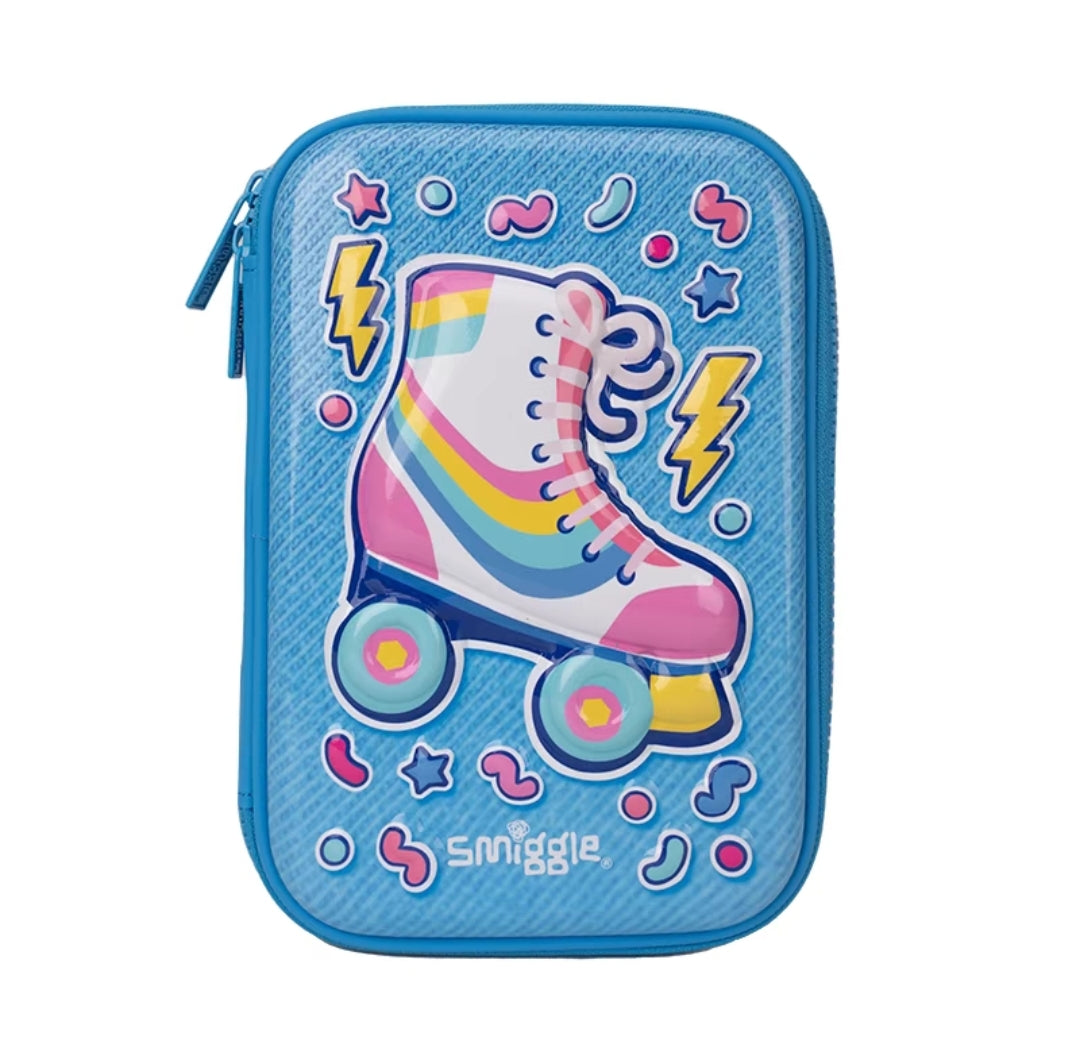 Smiggle Pencil Case | Hardtop | Blue | Roller