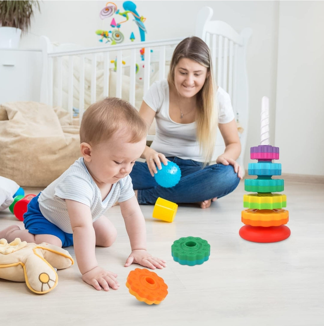 Rainbow Tower Stacker | Education Kids Brain Toys | 0+