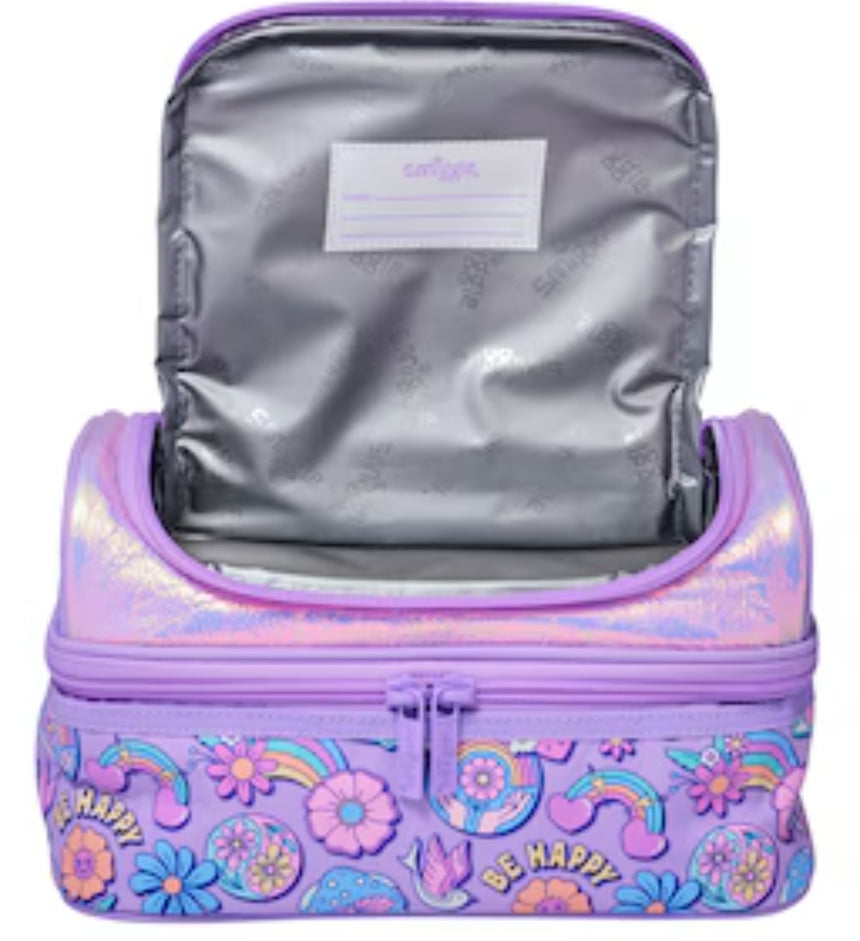 Smiggle Lunch Bag Flower Butterfly 24.5x16.5x15cm