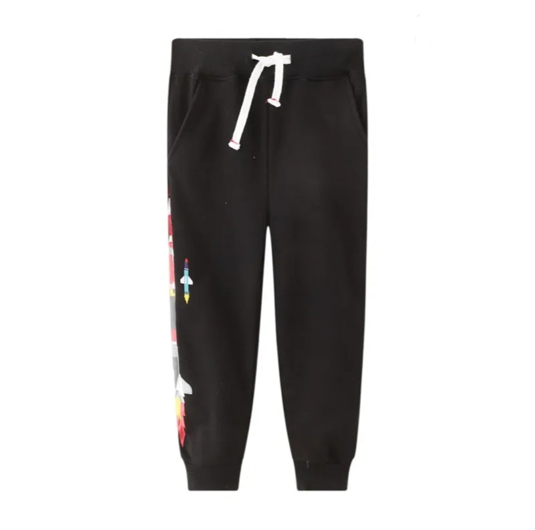 100% Cotton Space-Print Pants for Boys | 6Y