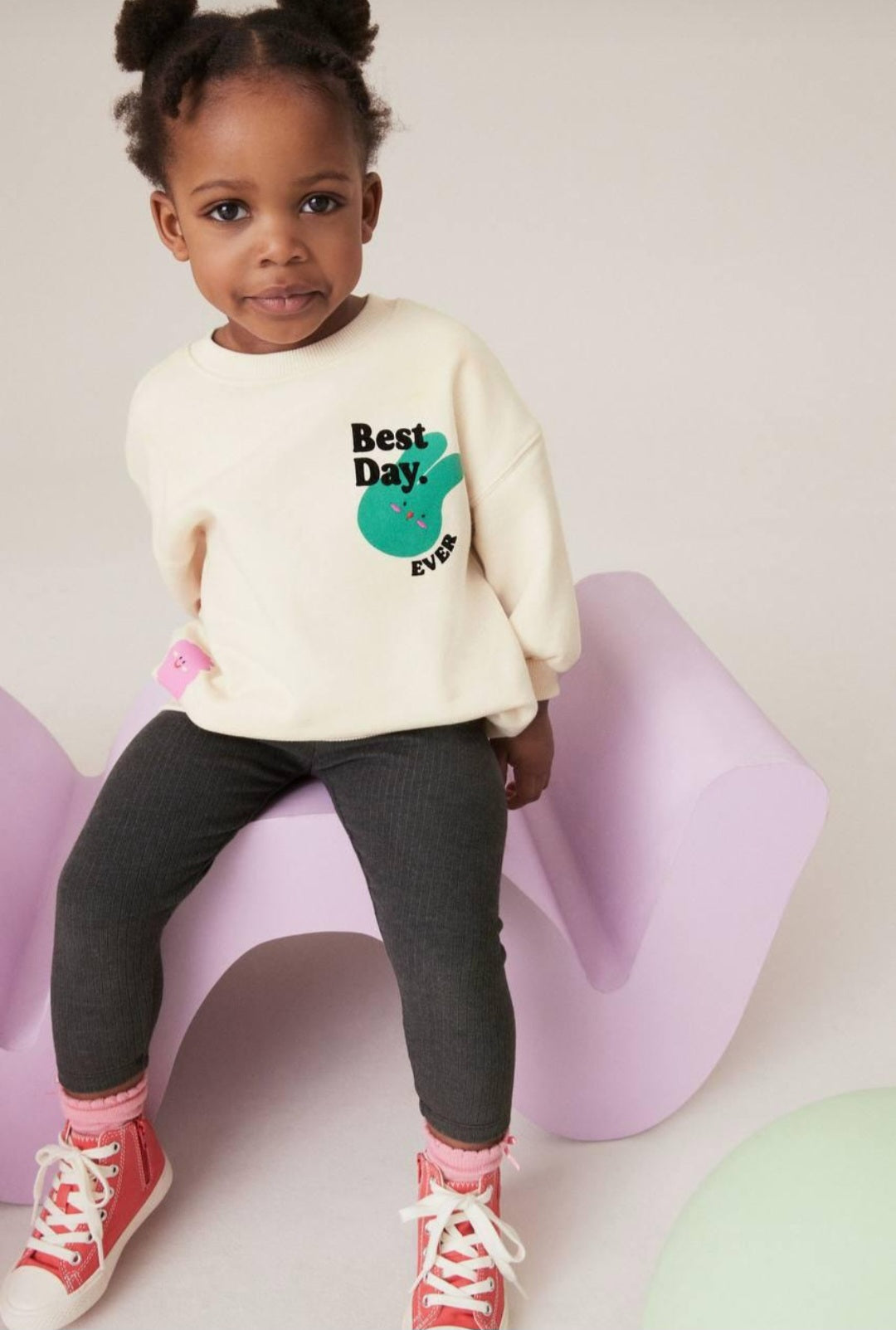 Girls’ Best Day Cotton Outfit Set / 2–3Y
