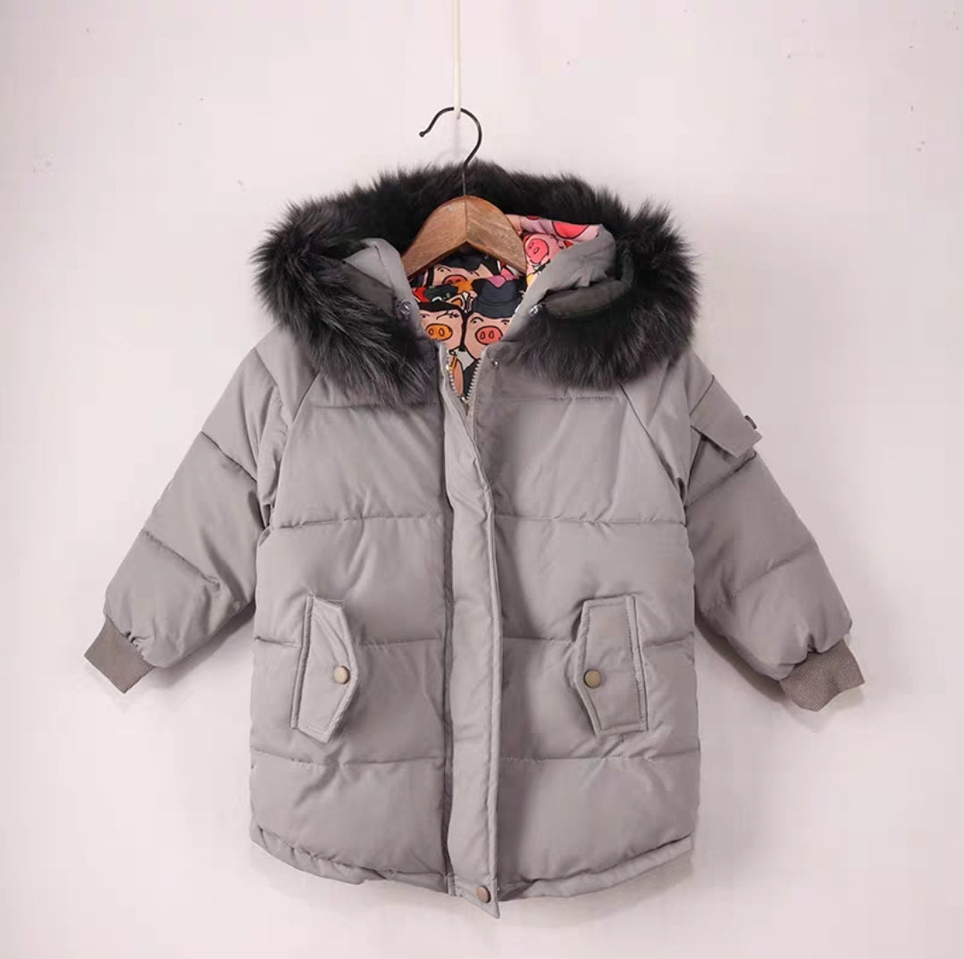 Very Warm 2 sides Jacket Boys and Girls Design 5-13y