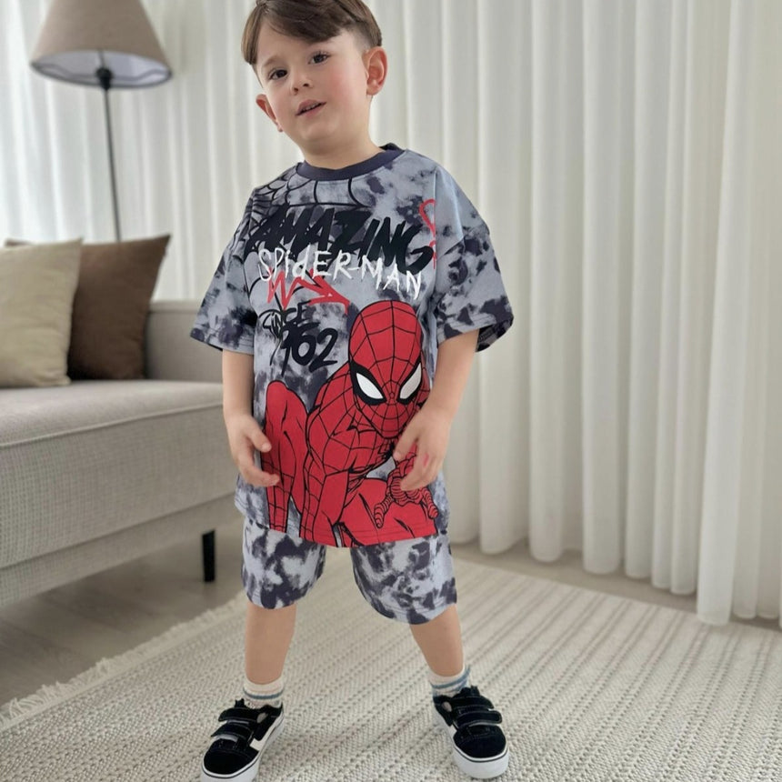 Boys’ Cotton Spider-Man Summer Set / 3–8Y