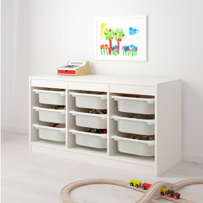 IKEA TROFAST Storage Combination 99x44x56 cm White