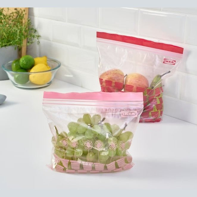 IKEA Resealable Bag Red Pink