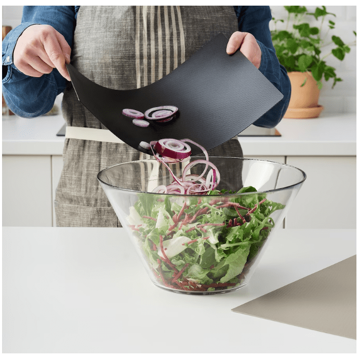 IKEA Bendable Chopping Board 28x36 cm Black Grey Beige