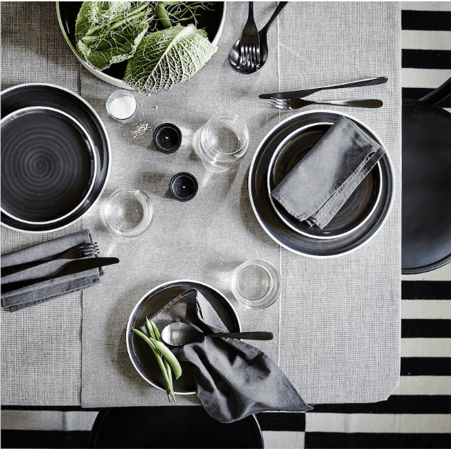 IKEA Table Runner 35x130 cm Grey