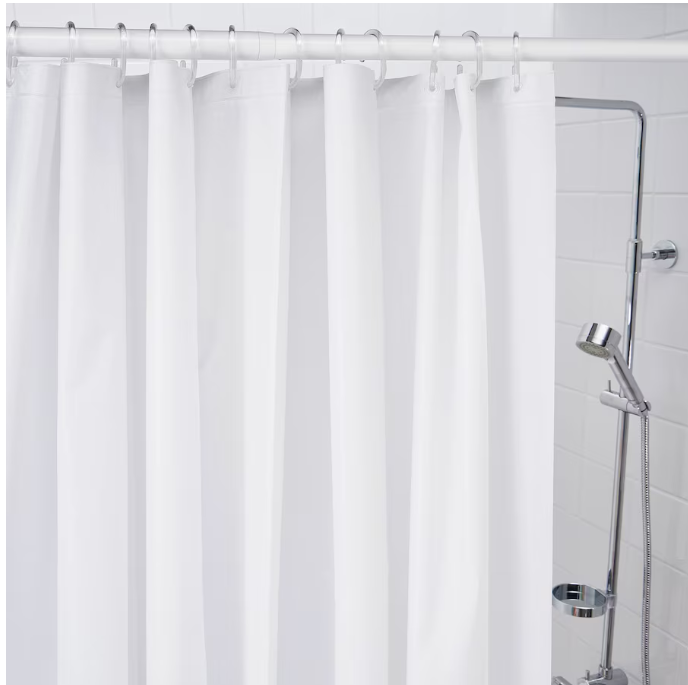 IKEA Shower Curtain 180x200 cm White