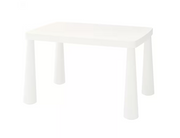 IKEA MAMMUT Children's table, in/outdoor white, 77x55 cm