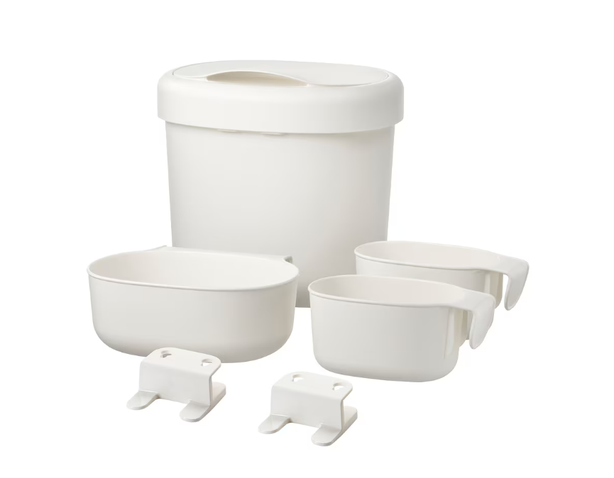 IKEA Storage Baskets Changing Table Set White