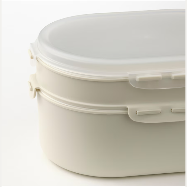 IKEA Stackable Lunch Box Grey Beige