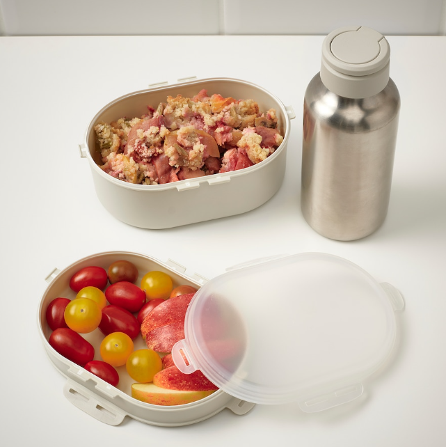 IKEA Stackable Lunch Box Grey Beige