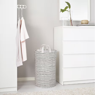 IKEA Laundry Bag 60 Liter White Black