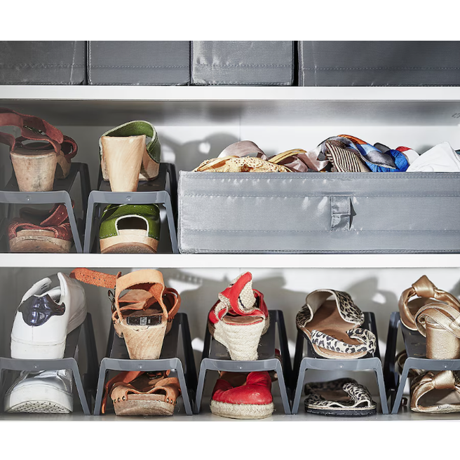 IKEA Shoe organizer, grey, 14x14x24 cm