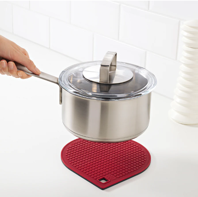 IKEA Magnetic Pot Stand Red Grey