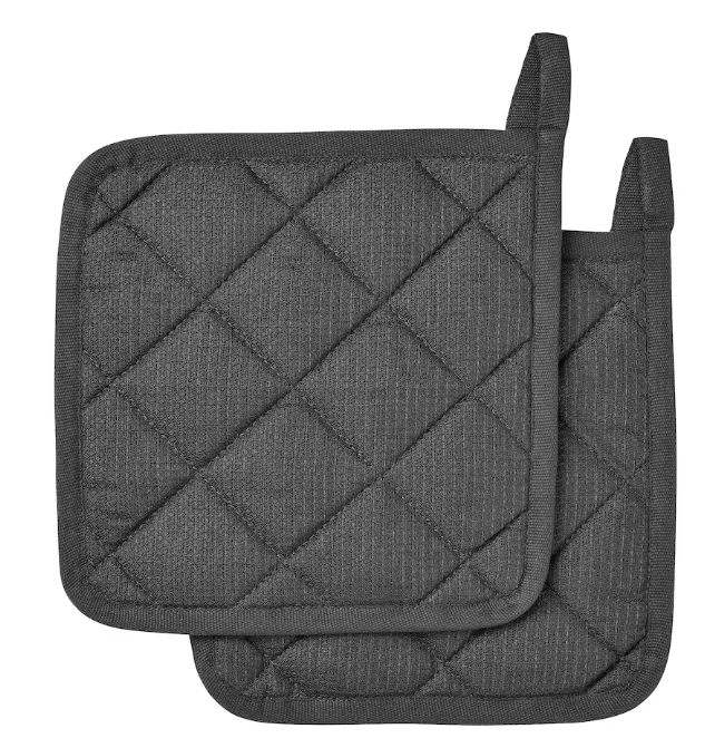 IKEA Polyester Pot Holder 21x21 cm Grey