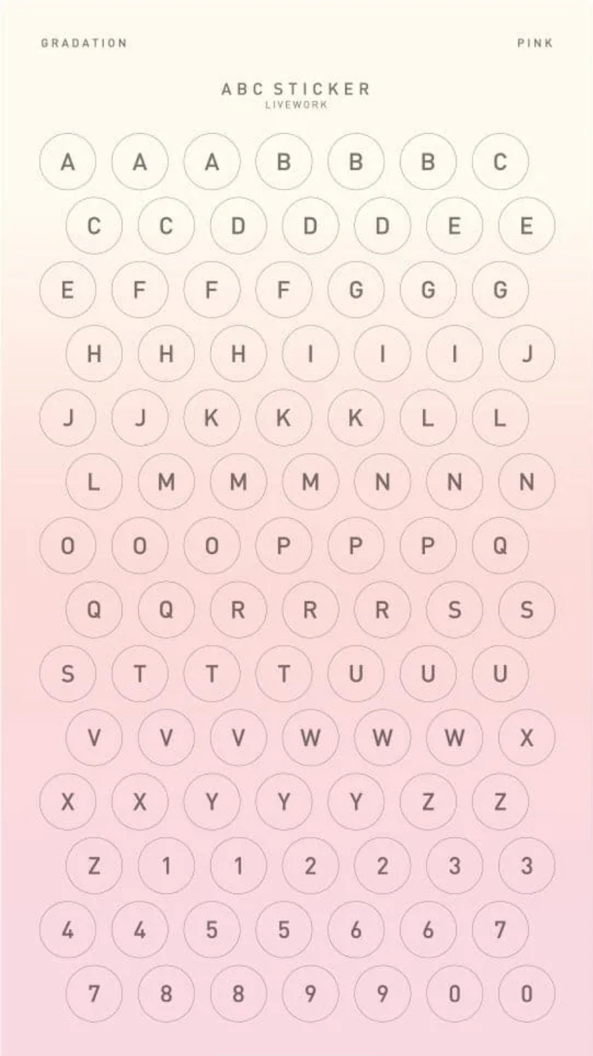 Stickers Alphabet