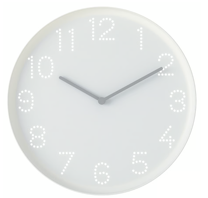 IKEA Tromma Wall Clock in White 25 cm