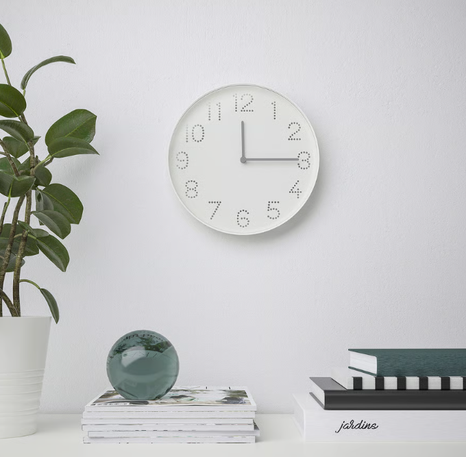 IKEA Tromma Wall Clock in White 25 cm