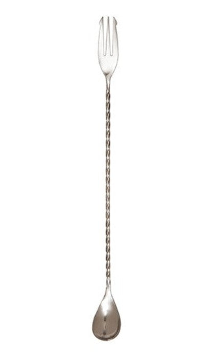 Barspoon with fork Cocktail -  L.50cm