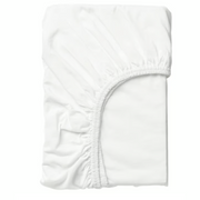 IKEA LEN Fitted sheet, white, 80x130 cm