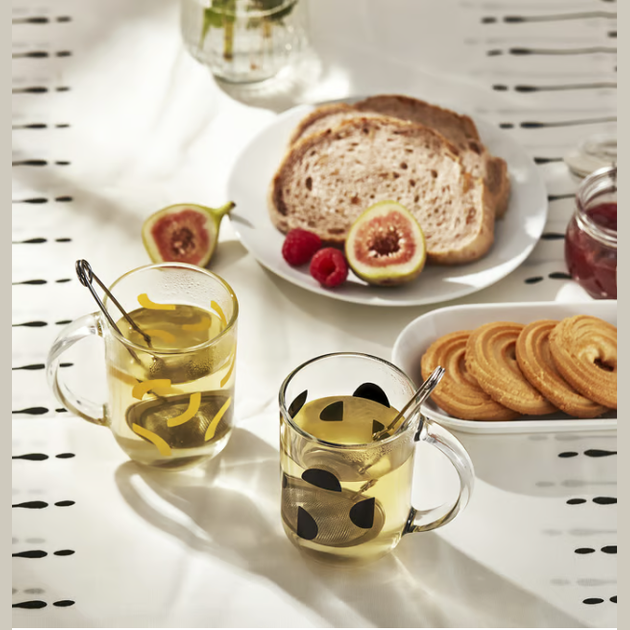 IKEA SKEDSTÖR Mug 30 cl Yellow Black