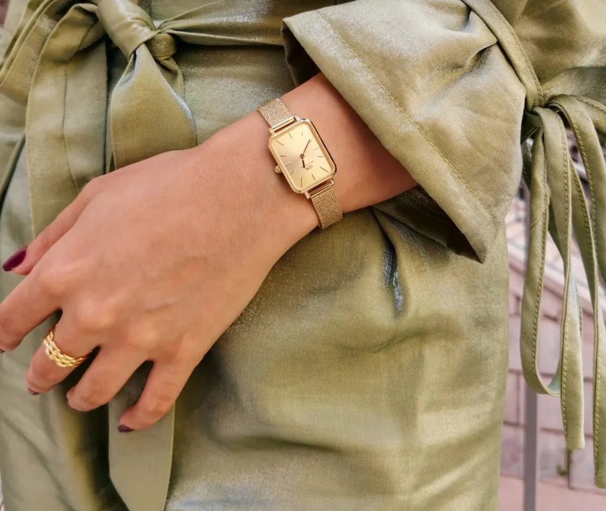 Daniel Wellington Quadro Pressed Unitone Gold Watch