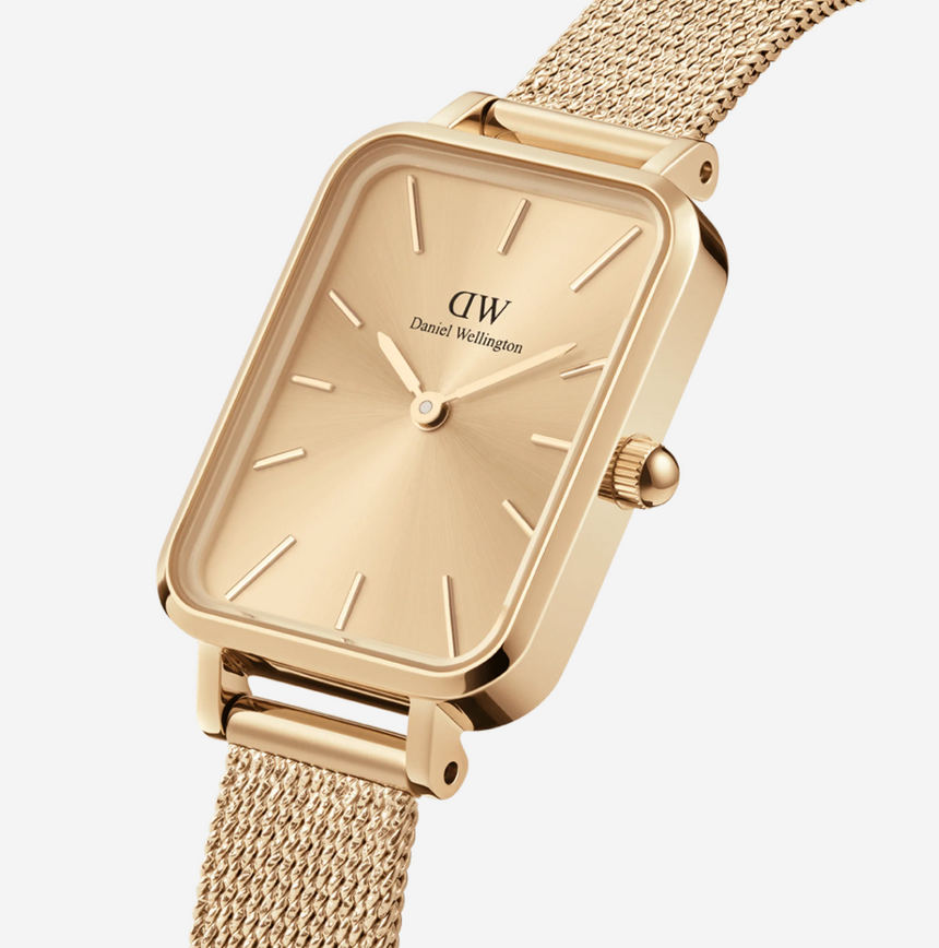 Daniel Wellington Quadro Pressed Unitone Gold Watch