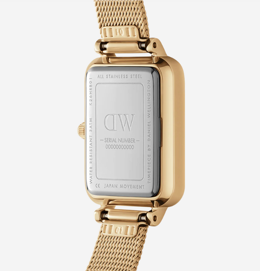 Daniel Wellington Quadro Pressed Unitone Gold Watch