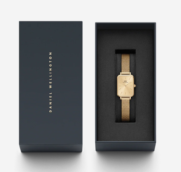 Daniel Wellington Quadro Pressed Unitone Gold Watch
