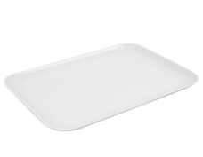 Rectangular Tray/Board - White Melamine 20x29cm  Rectangular Tray/Board - White Melamine 20x29cm Rectangular Tray/Board - White Melamine 20x29cm The Chefs Warehouse By MG