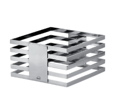 Squareline Buffet stand 13.5cm - Stainless Steel Bright  Squareline Buffet stand 13.5cm - Stainless Steel Bright Squareline Buffet stand 13.5cm - Stainless Steel Bright The German Outlet