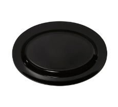 Melamine Oval Platter Black 46x21cm  Melamine Oval Platter Black 46x21cm Melamine Oval Platter Black 46x21cm The Chefs Warehouse By MG