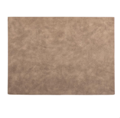 Rectangular Placemat/Table Mats - Leather look 33x45cm Taupe  Rectangular Placemat/Table Mats - Leather look 33x45cm Taupe Rectangular Placemat/Table Mats - Leather look 33x45cm Taupe The Chefs Warehouse By MG