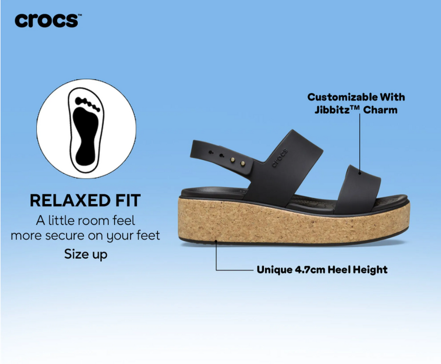 Crocs Brooklyn Cork Low Sandal, 39/40
